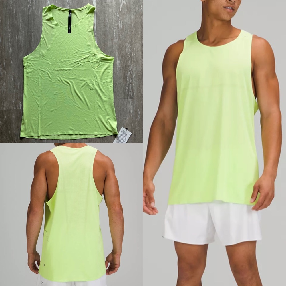 Lululemon Fast and Free Singlet *Breathe - Neo Mint